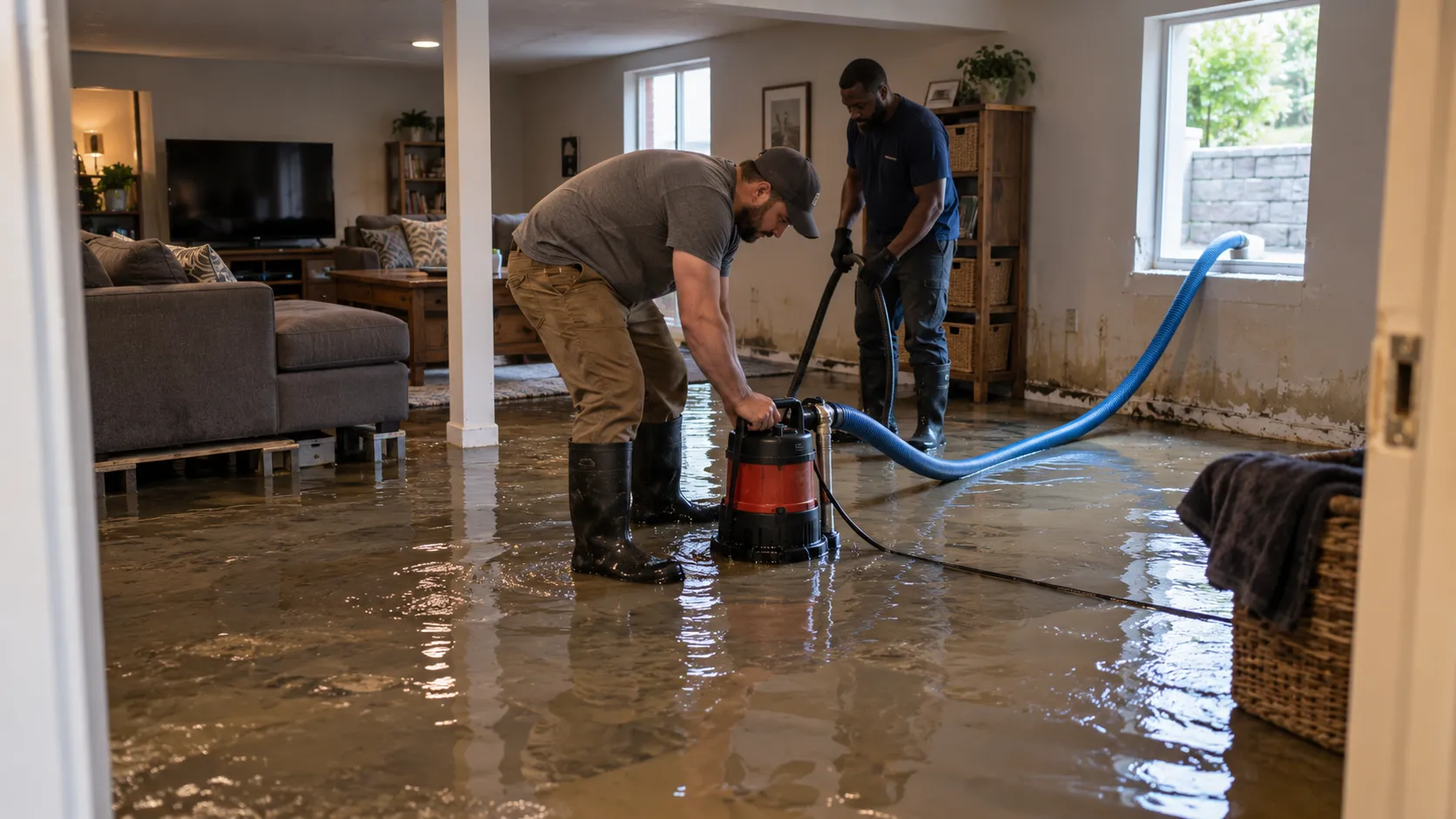 Flooded Basement Cleanup in Tampa, FL